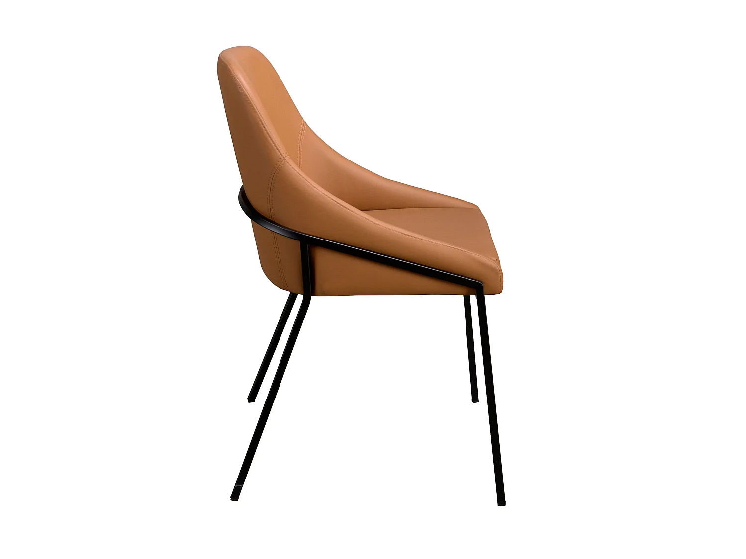 Chaise en similicuir orange 4161 ANGEL CERDA