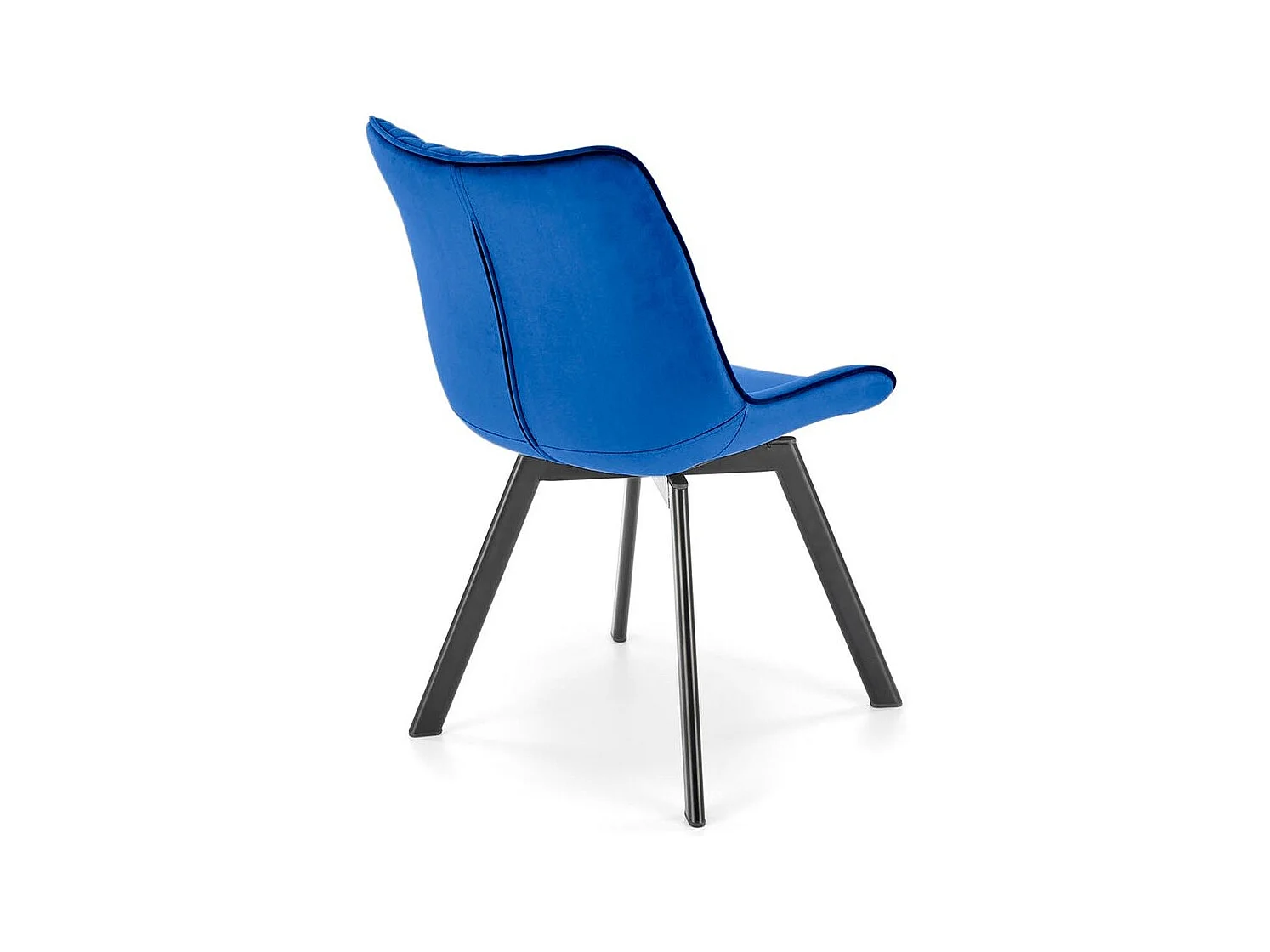 Stuhl K520/Drehfunktion/Samtstoffbezug/Blau