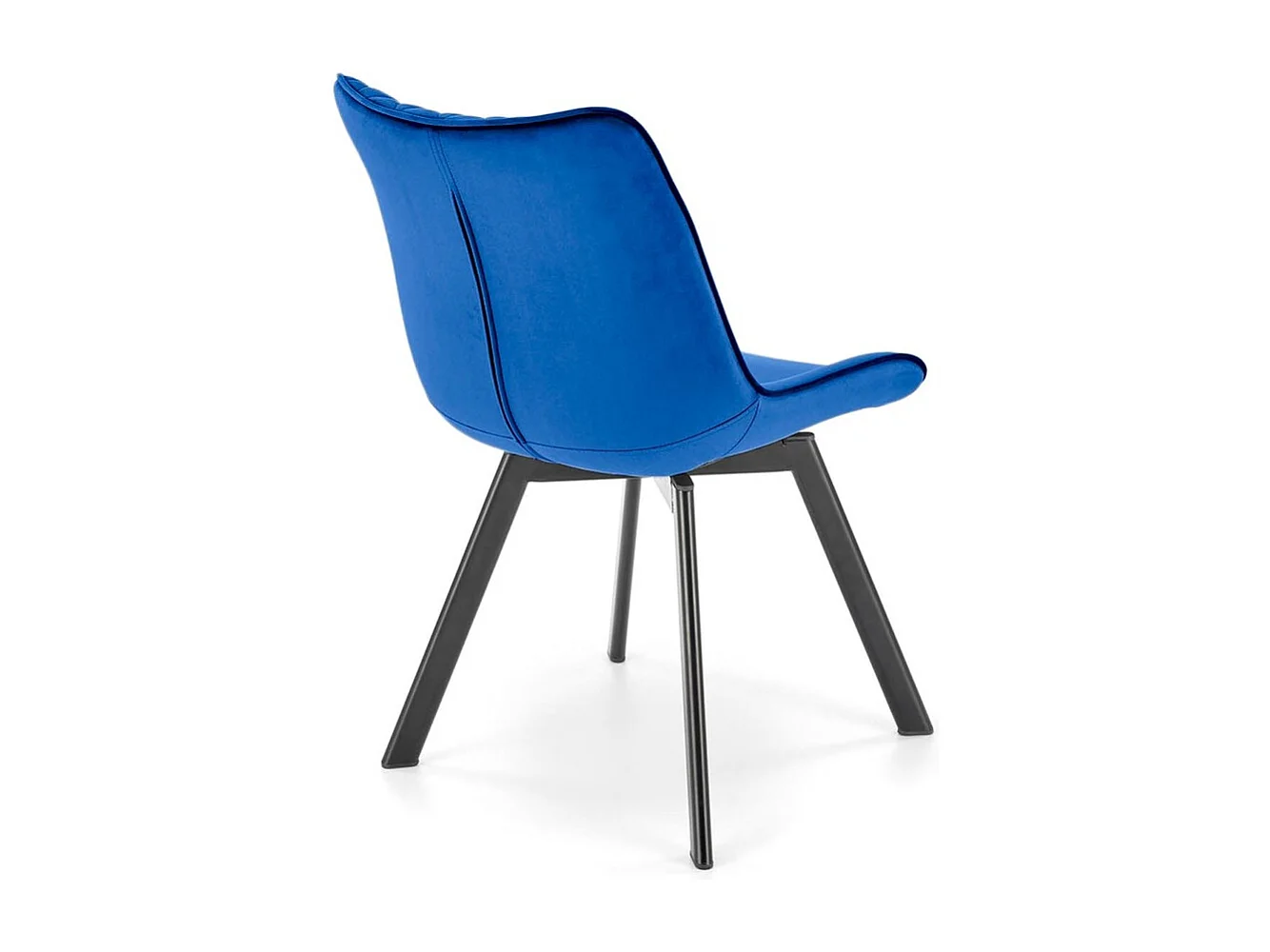 Stuhl K520/Drehfunktion/Samtstoffbezug/Blau