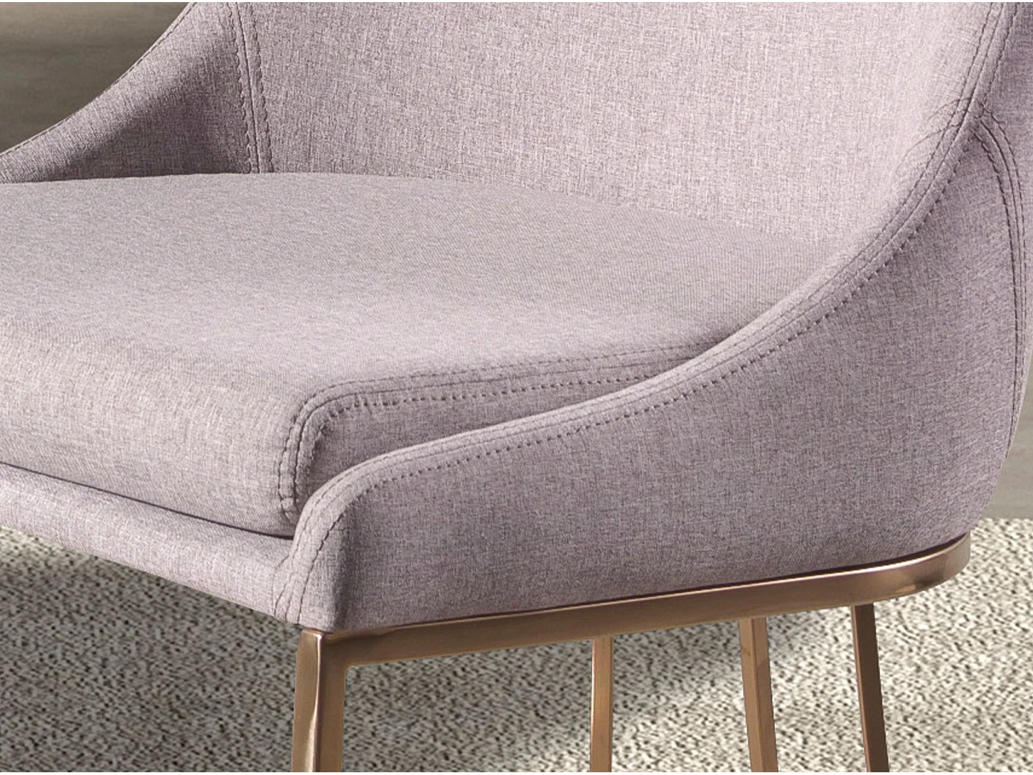 Chaise en tissu gris 4182 ANGEL CERDA