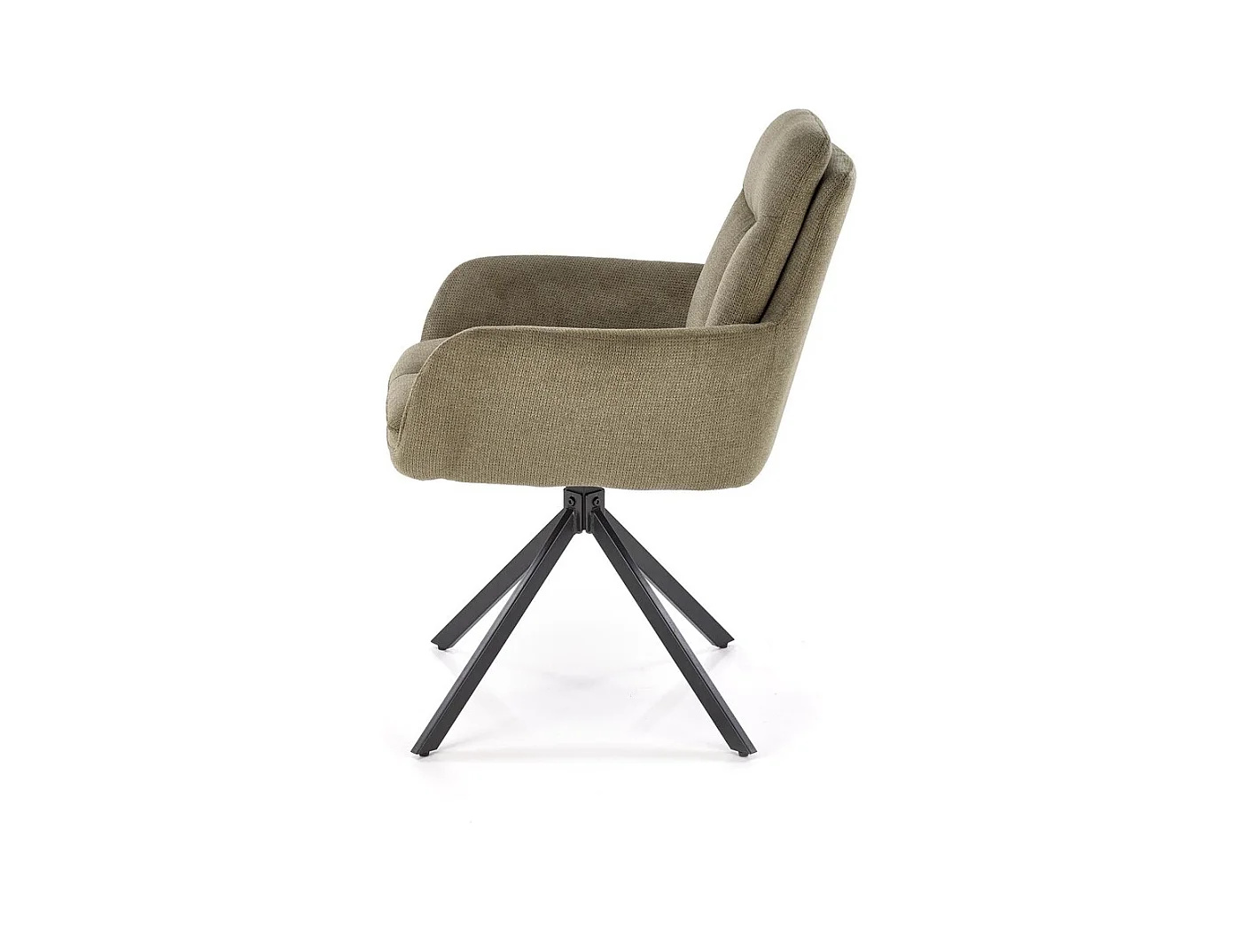 Chaise K536/Fonction pivotante/Revêtement en tissu/Vert