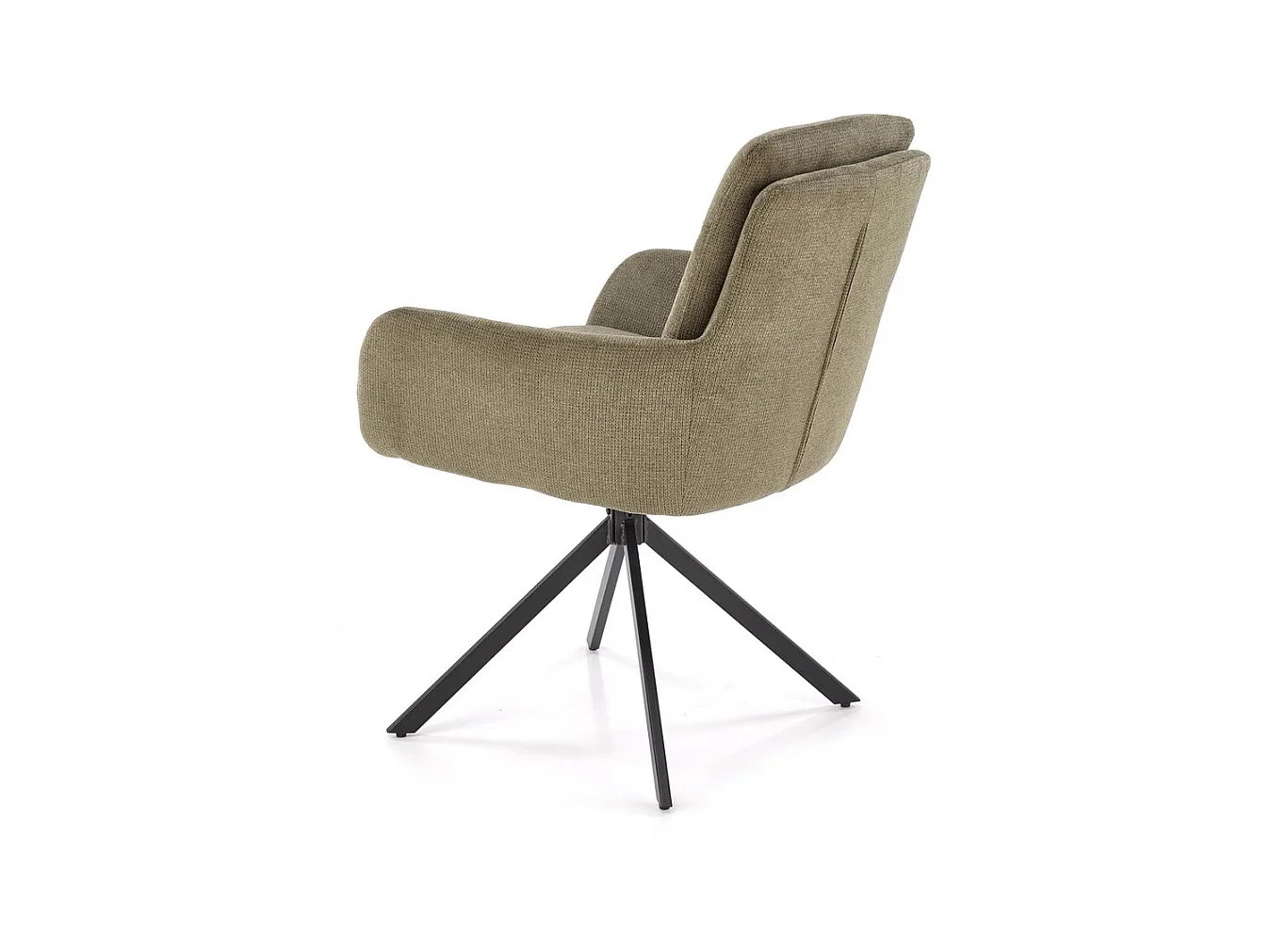 Chaise K536/Fonction pivotante/Revêtement en tissu/Vert