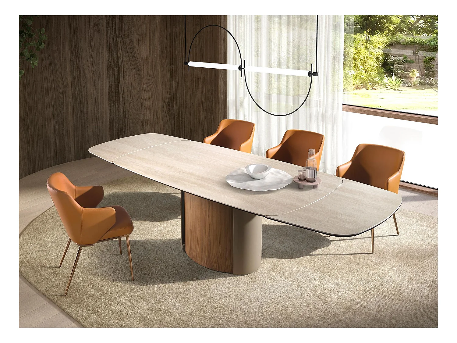 Sedia in similipelle marrone 4162 ANGEL CERDA