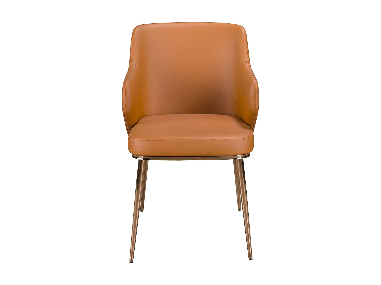 Chaise en similicuir marron 4162 ANGEL CERDA