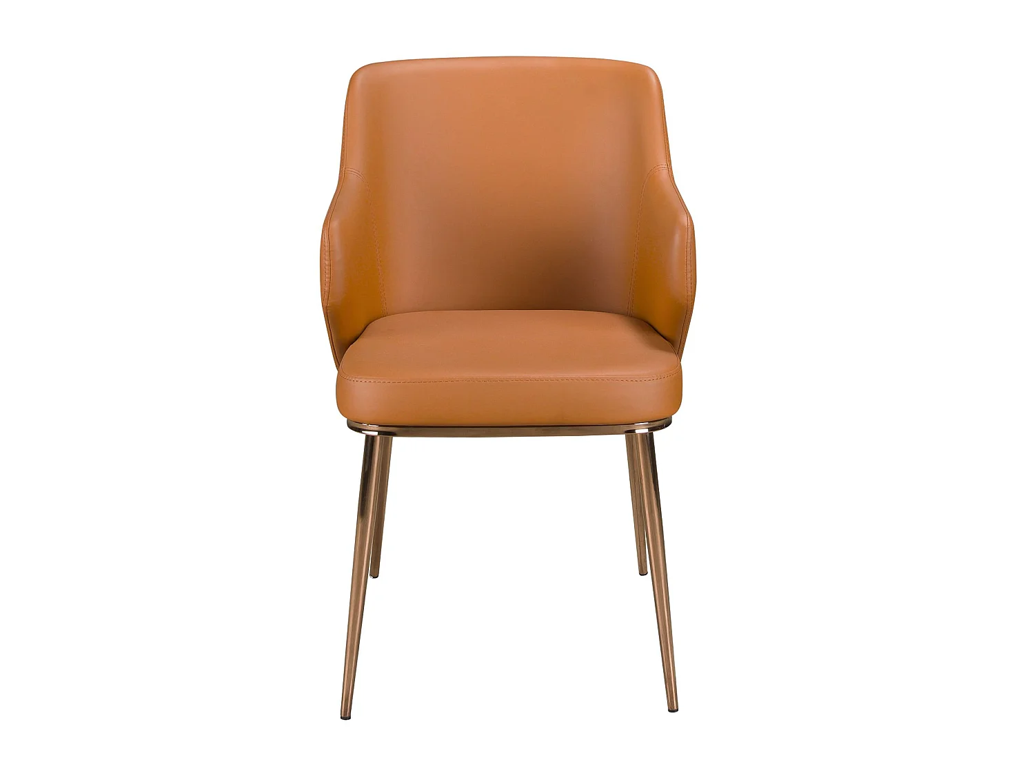 Chaise en similicuir marron 4162 ANGEL CERDA