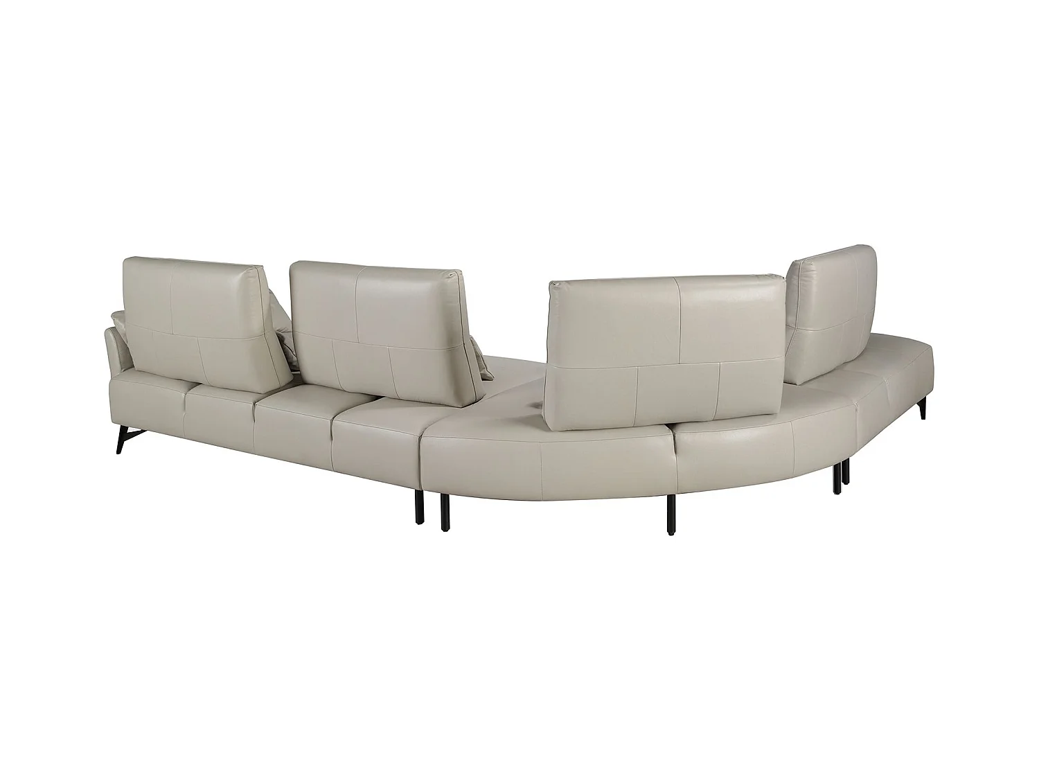 Linke chaise longue sofa sand leder 6214 ANGEL CERDA