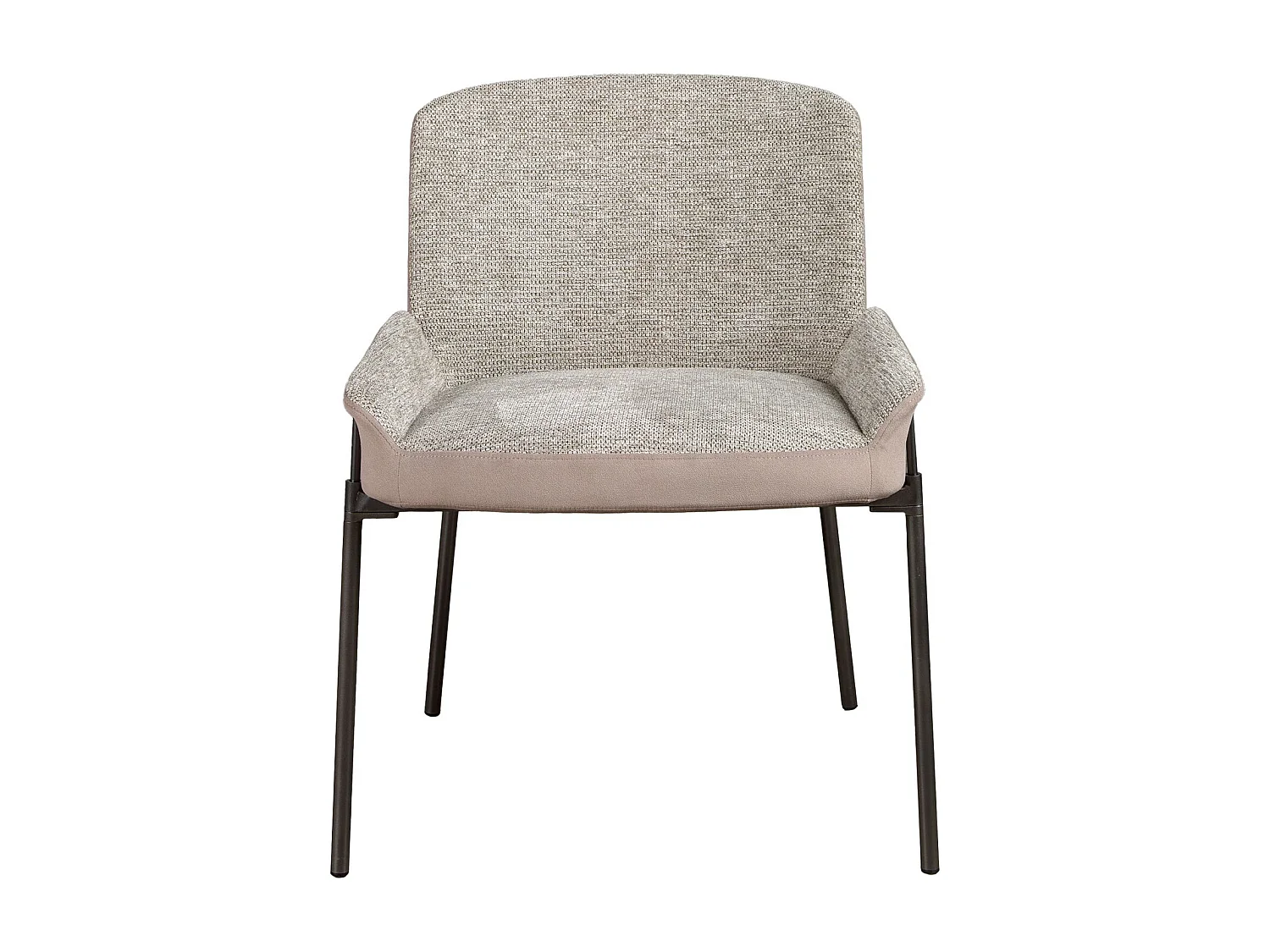 Chaise en tissu gris et velours marron 4171 ANGEL CERDA