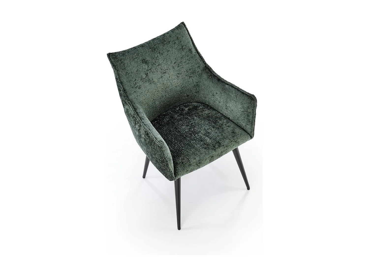 Chaise K559/Tissu et Métal/Vert