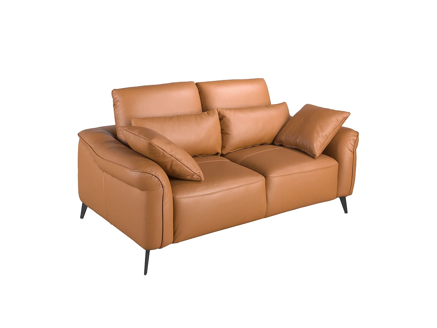 Sofa 2-osobowa brązowa skóra 6207 ANGEL CERDA