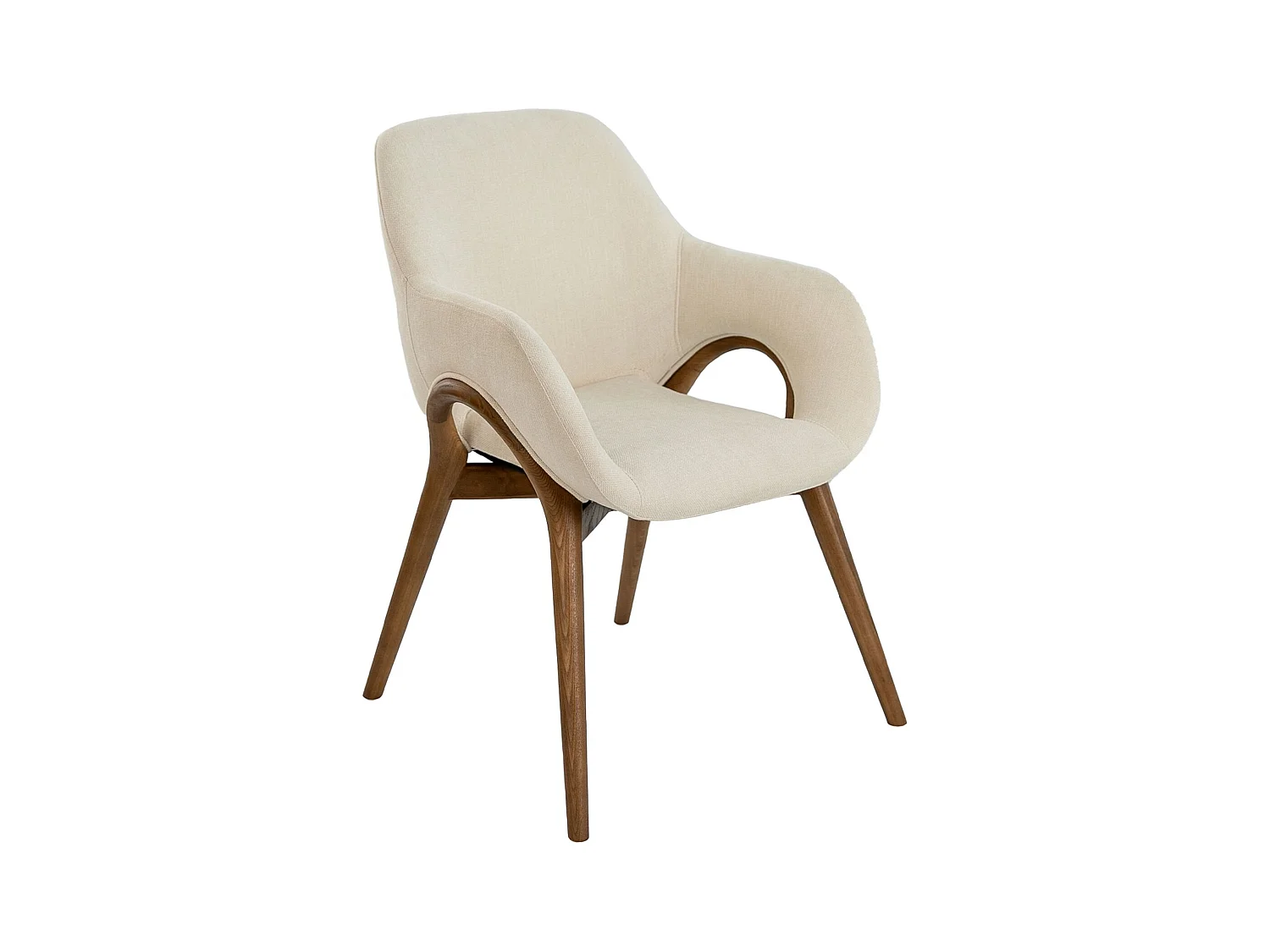 Chaise en tissu beige 4197 ANGEL CERDA