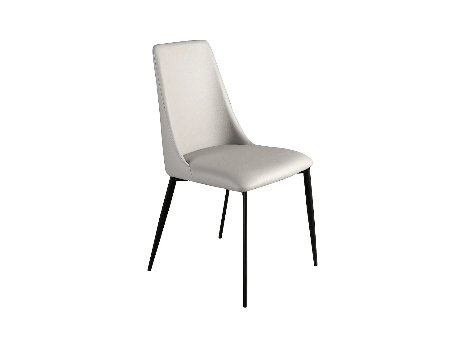 Chaise en similicuir gris clair 4184 ANGEL CERDA