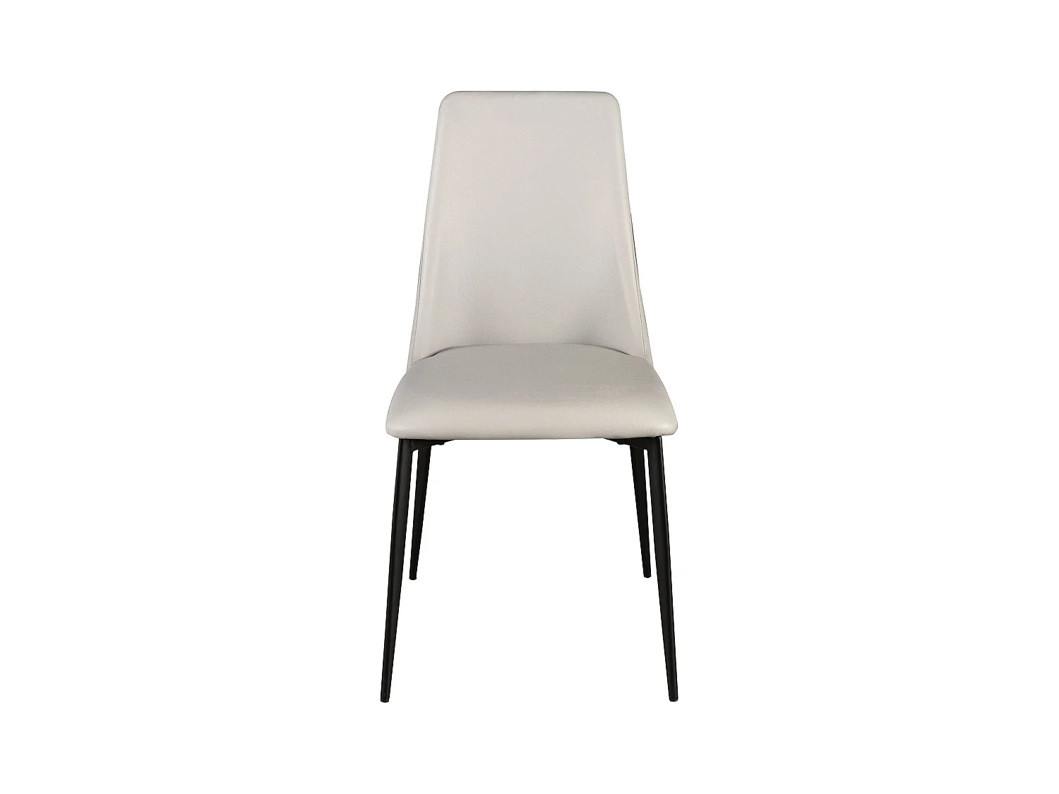 Chaise en similicuir gris clair 4184 ANGEL CERDA