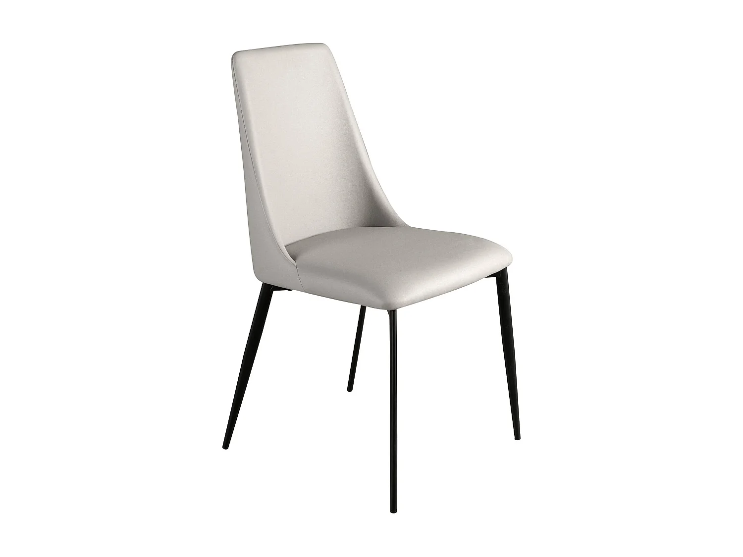 Chaise en similicuir gris clair 4184 ANGEL CERDA