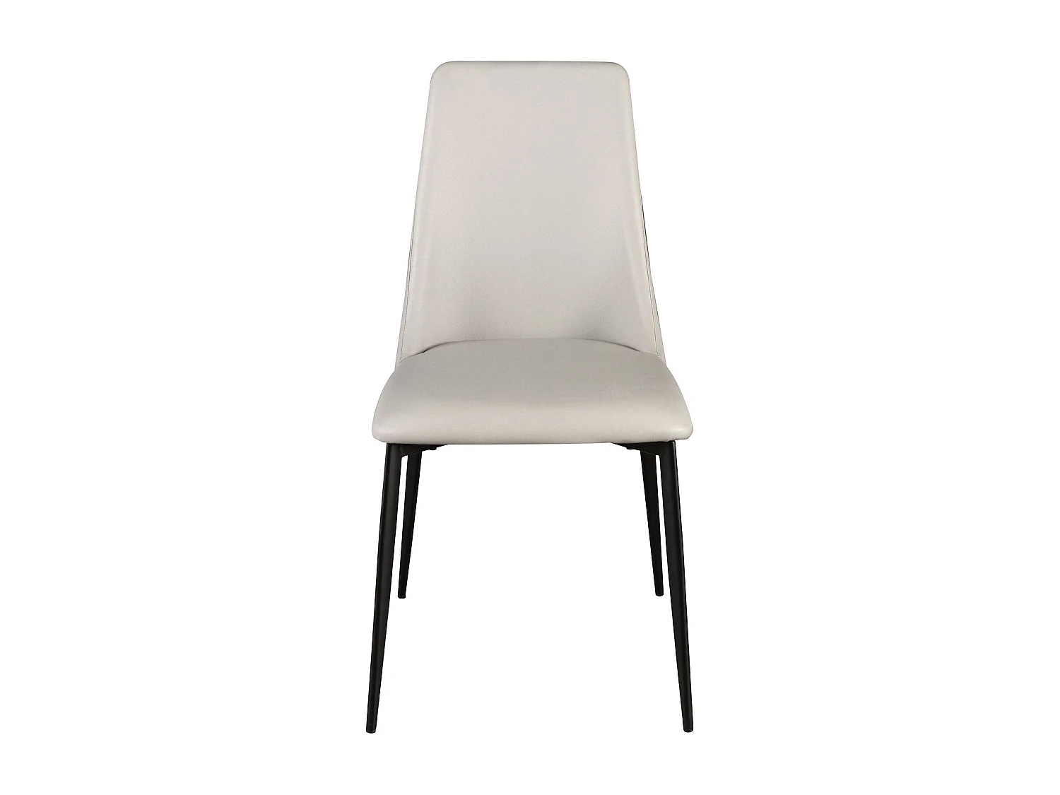 Chaise en similicuir gris clair 4184 ANGEL CERDA