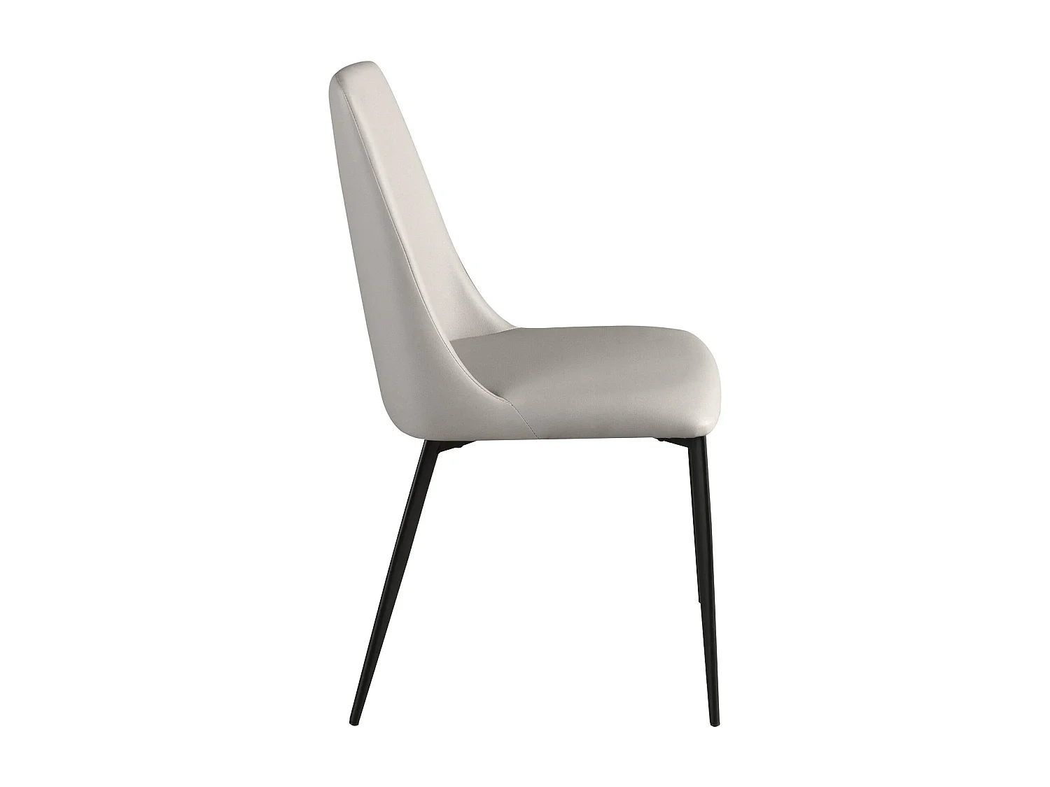 Chaise en similicuir gris clair 4184 ANGEL CERDA