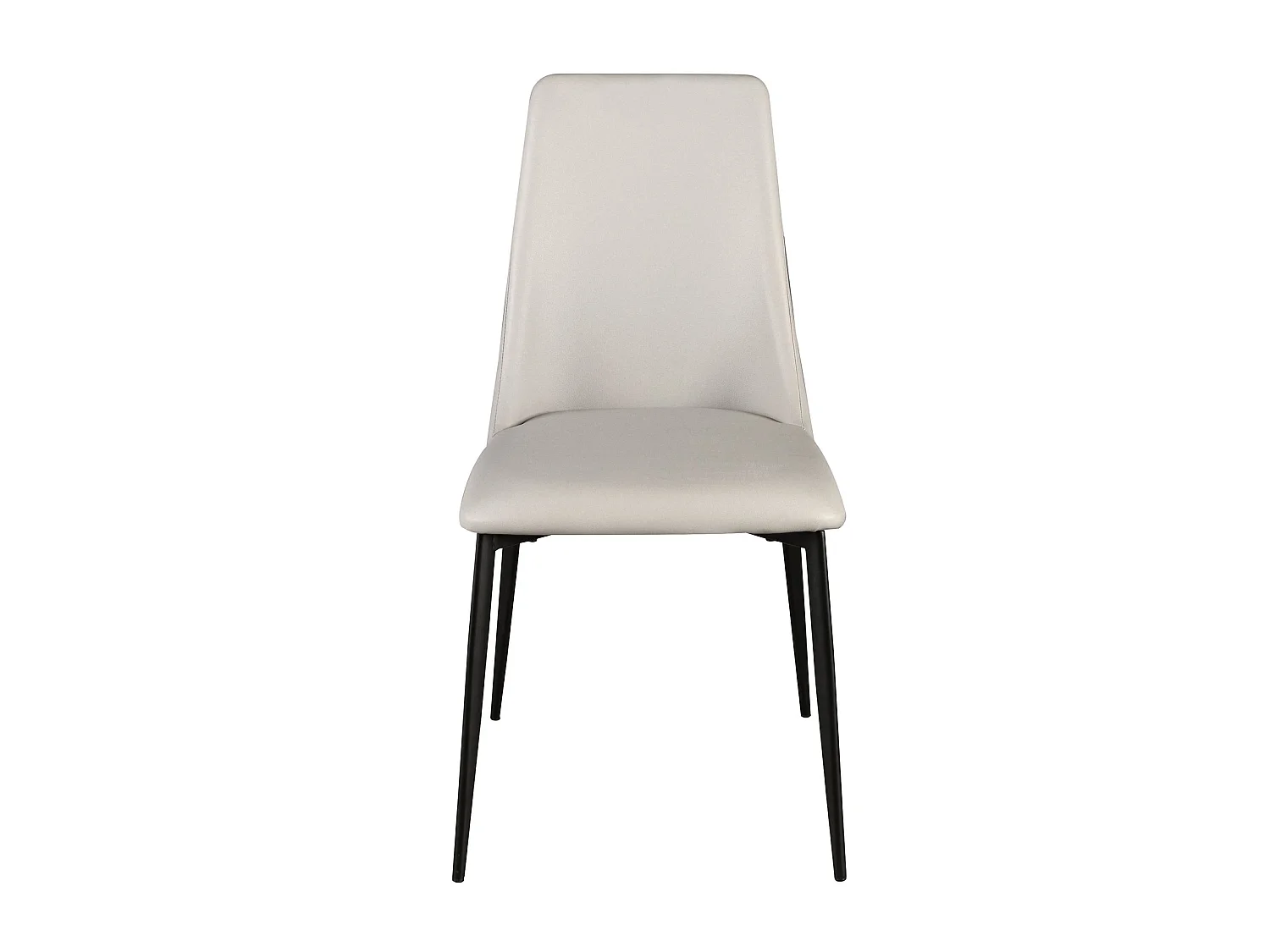 Light grey leatherette chair 4184 ANGEL CERDA