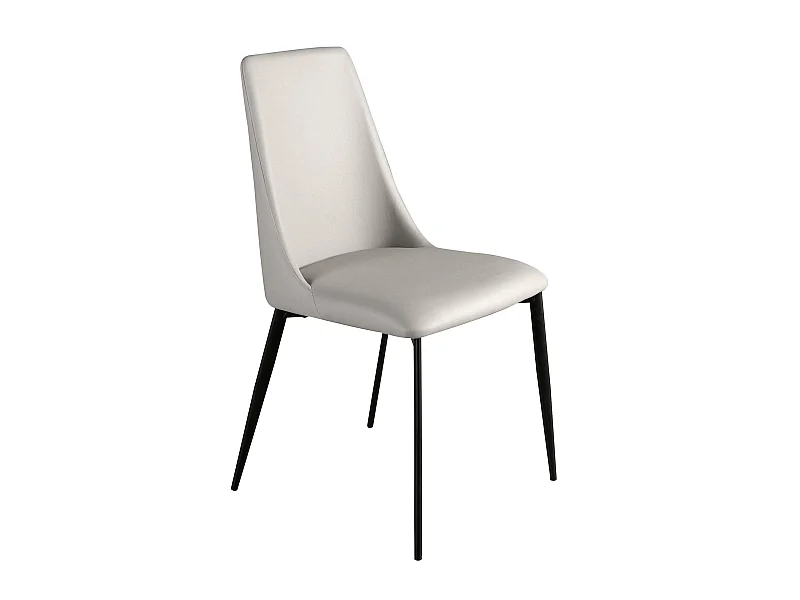 Chaise en similicuir gris clair 4184 ANGEL CERDA