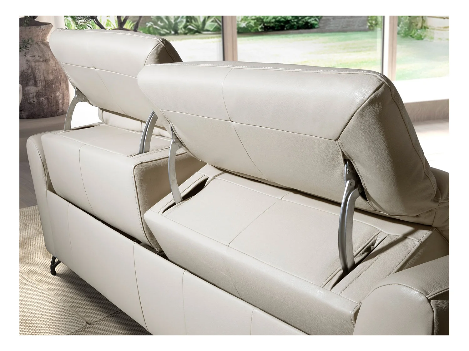 3-sitziges relaxsofa in leder sand 6264 ANGEL CERDA