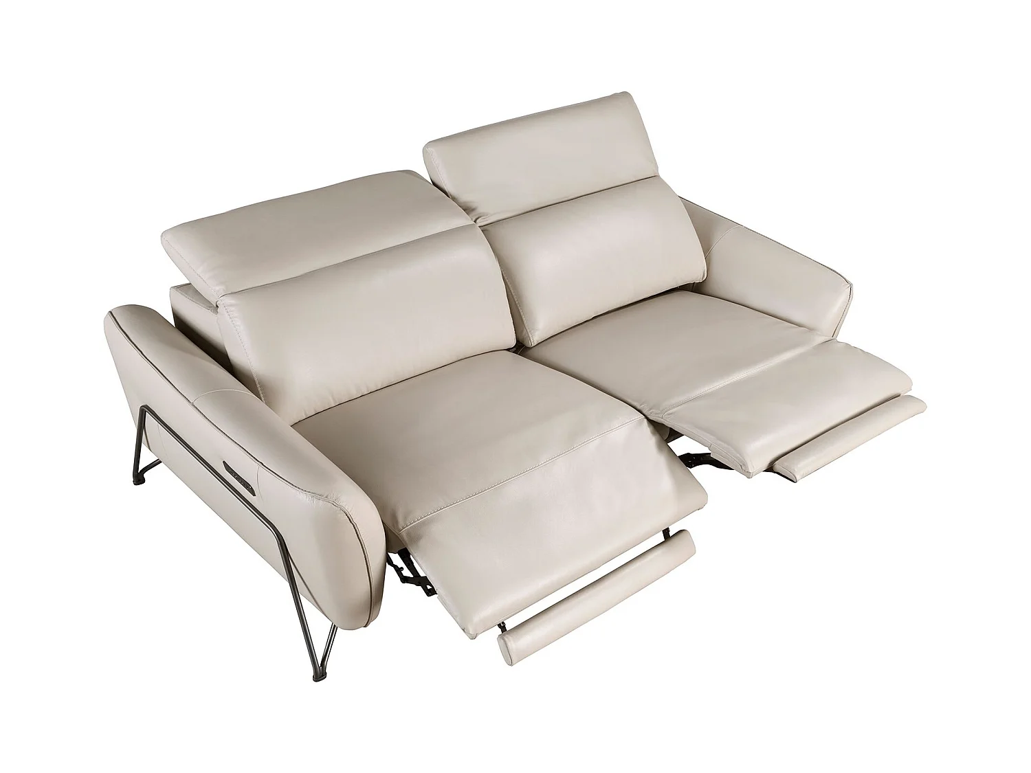 3-sitziges relaxsofa in leder sand 6264 ANGEL CERDA