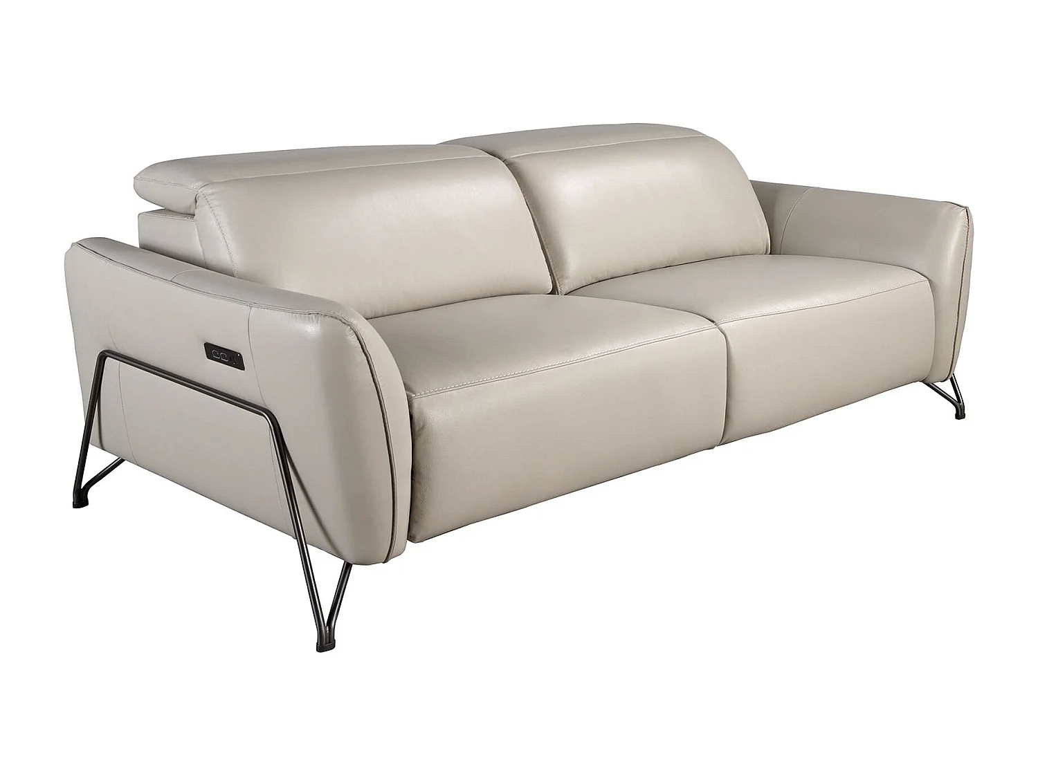 3-sitziges relaxsofa in leder sand 6264 ANGEL CERDA
