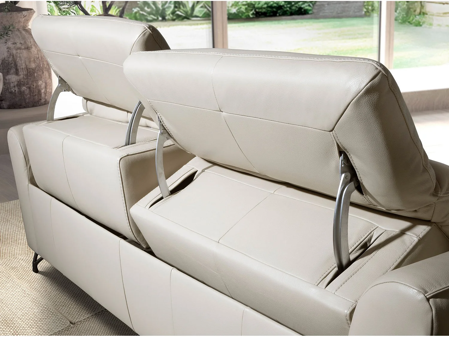 3-sitziges relaxsofa in leder sand 6264 ANGEL CERDA