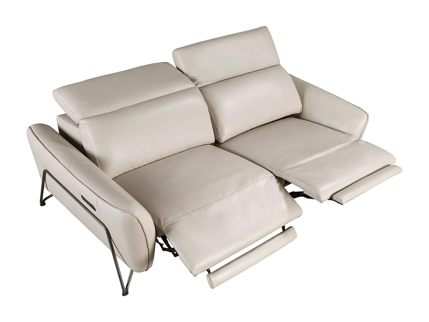 3-sitziges relaxsofa in leder sand 6264 ANGEL CERDA