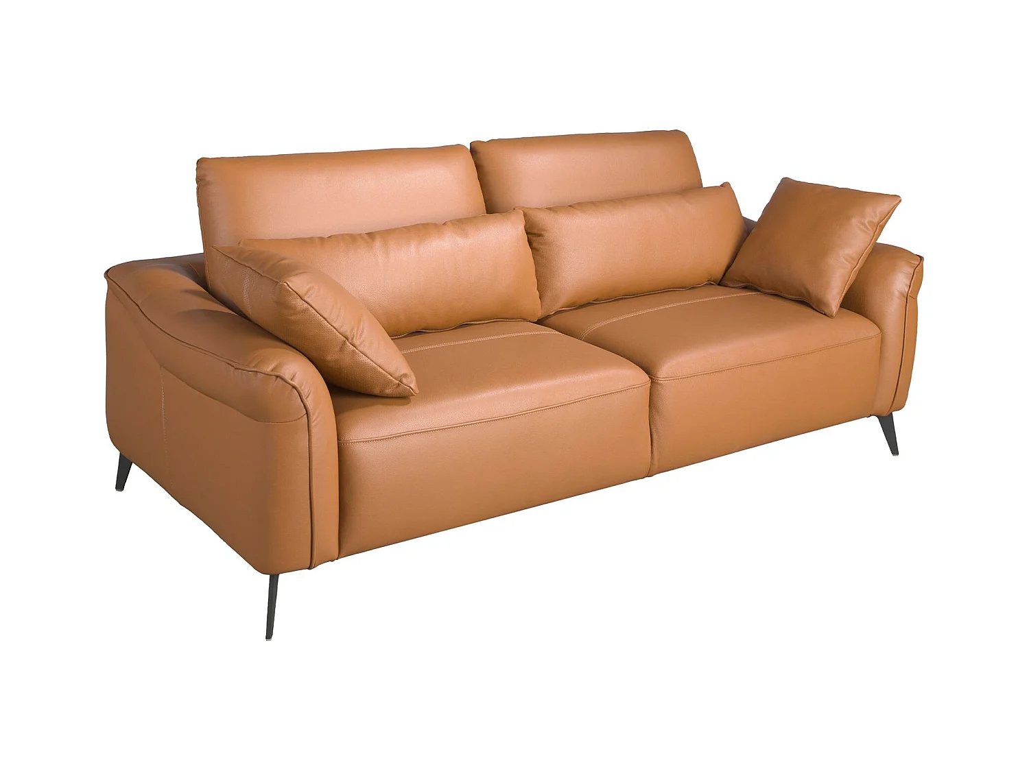 Canapé 3 places cuir marron 6208 ANGEL CERDA