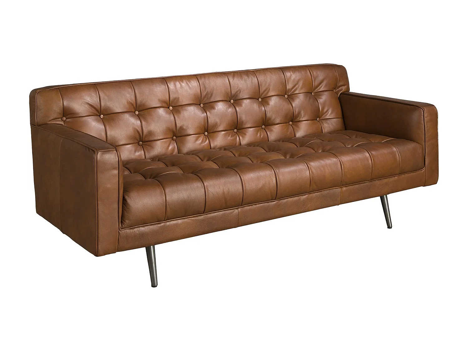 Chester 2-Sitzer-Sofa aus dunkelbraunem Leder 6224 ANGEL CERDA