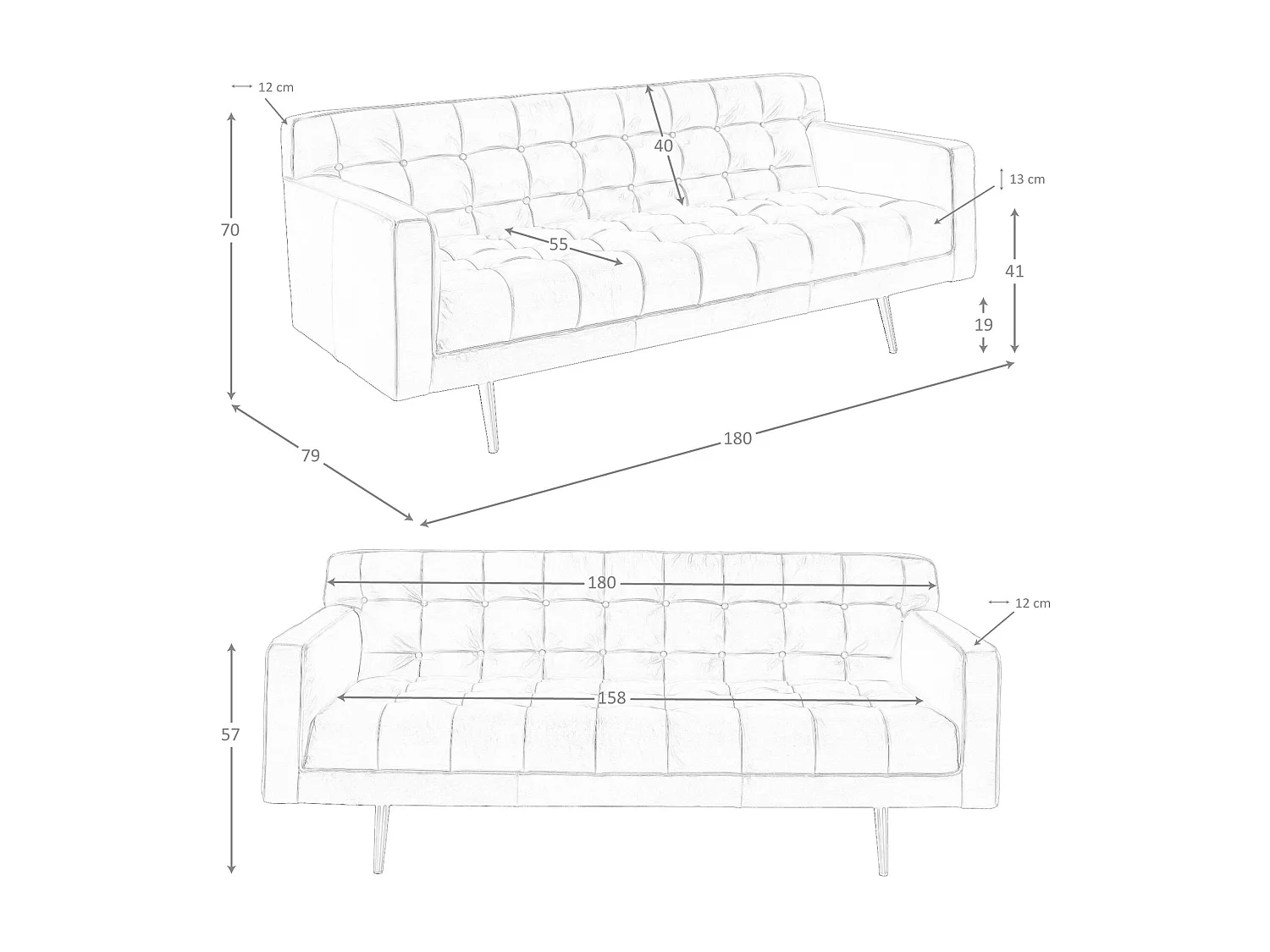 Chester 2-Sitzer-Sofa aus dunkelbraunem Leder 6224 ANGEL CERDA