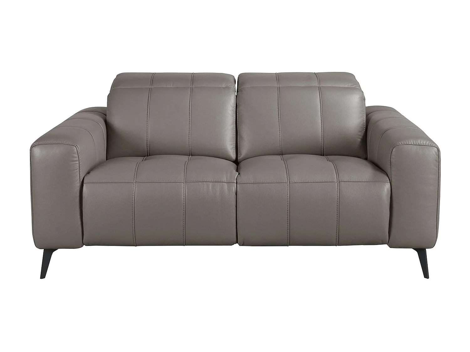 Canapé de relaxation 2 places en cuir gris 6209 ANGEL CERDA