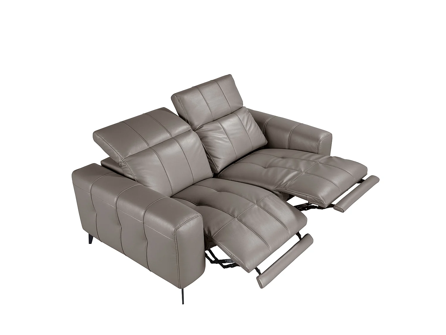 2-sitziges relaxsofa in leder grau 6209 ANGEL CERDA