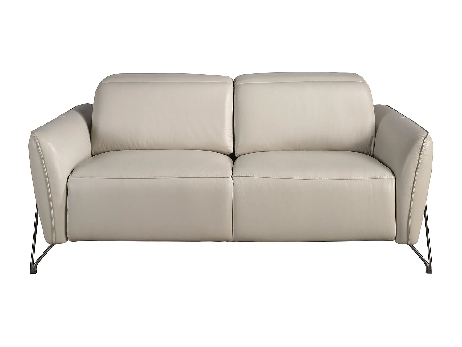 Canapé de relaxation 2 places en cuir sable 6276 ANGEL CERDA