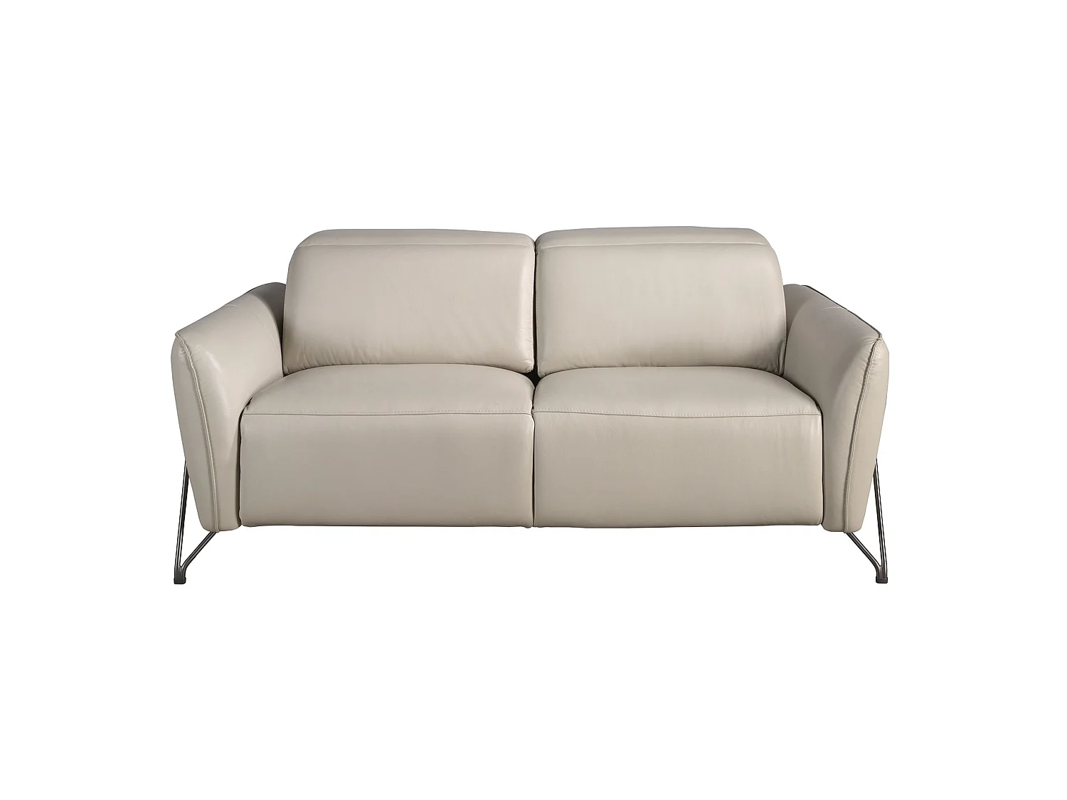 Canapé de relaxation 2 places en cuir sable 6276 ANGEL CERDA