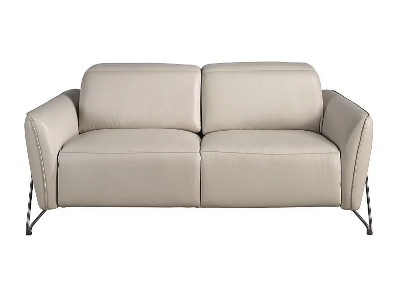 Canapé de relaxation 2 places en cuir sable 6276 ANGEL CERDA