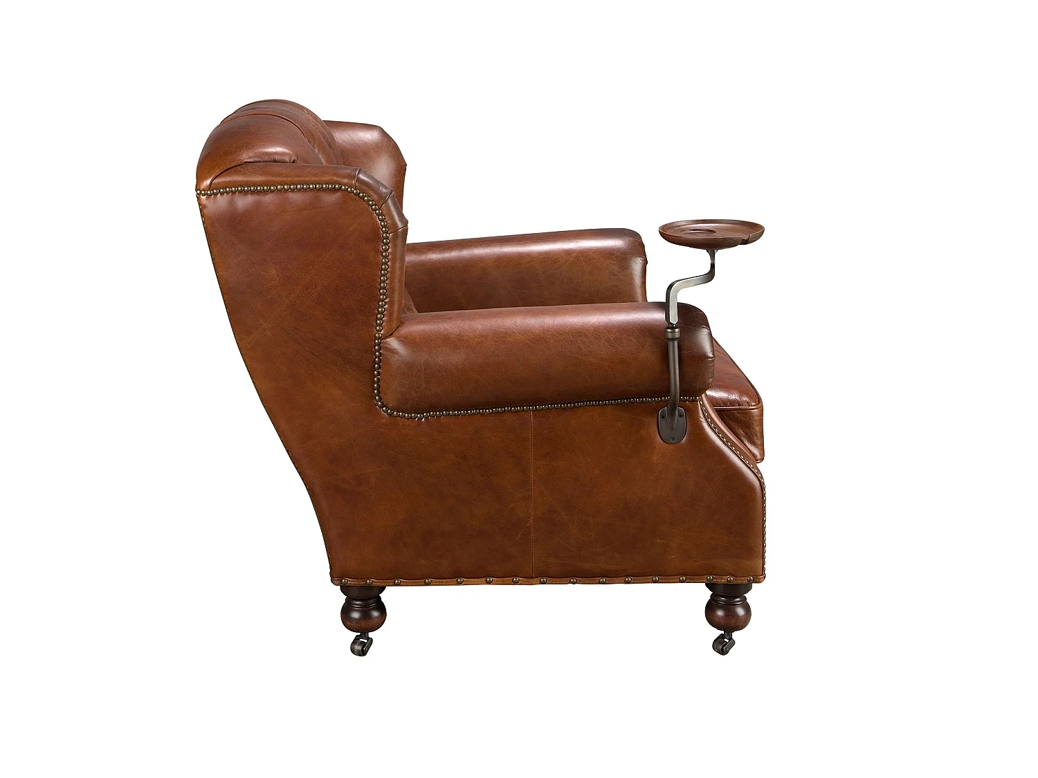 Fauteuil Chester en cuir marron cognac 5156 ANGEL CERDA