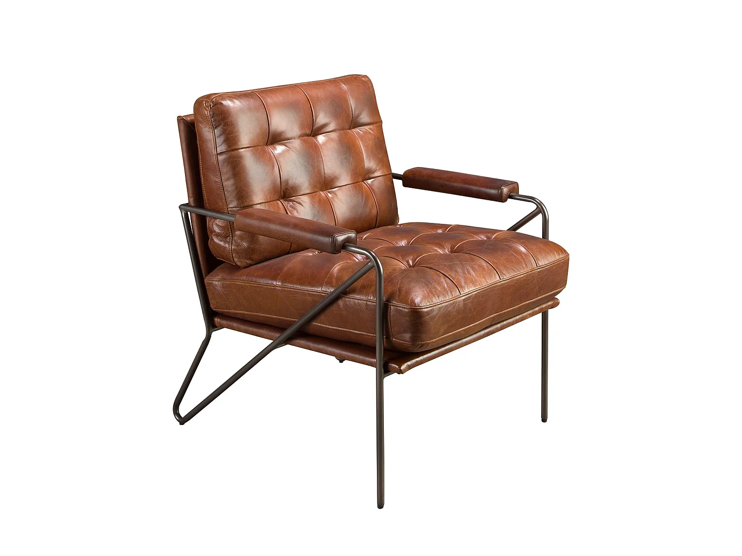 Sillón piel marrón coñac 5166 ANGEL CERDA