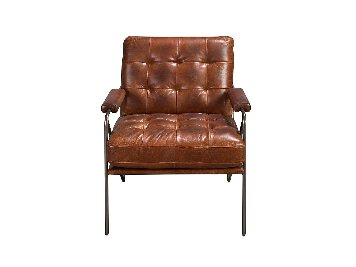 Sillón piel marrón coñac 5166 ANGEL CERDA