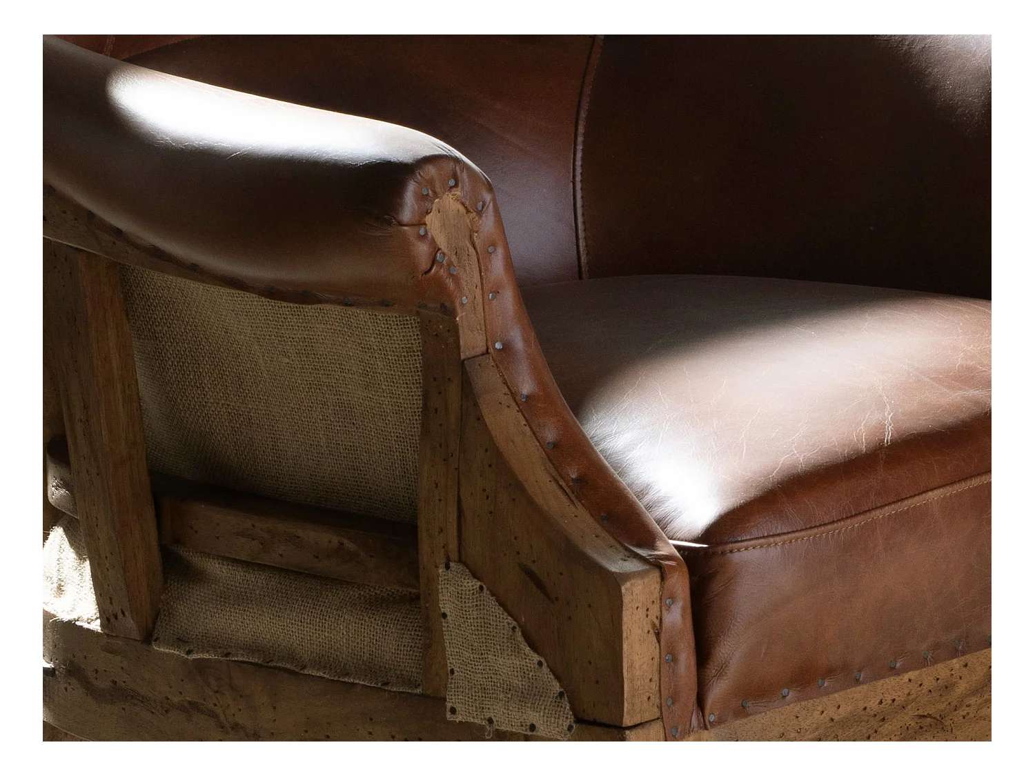 Cognacbrauner Ledersessel 5158 ANGEL CERDA