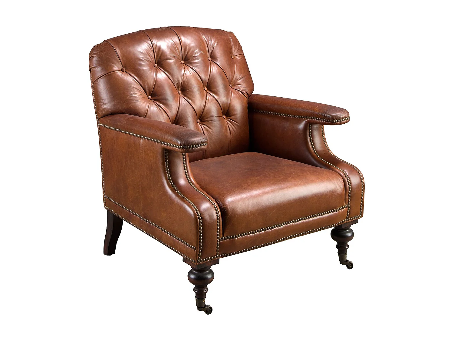 Chester-Sessel aus cognacbraunem Leder 5163 ANGEL CERDA