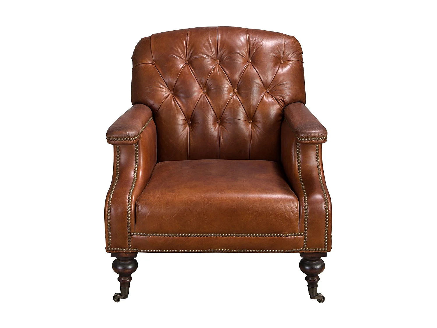 Chester-Sessel aus cognacbraunem Leder 5163 ANGEL CERDA