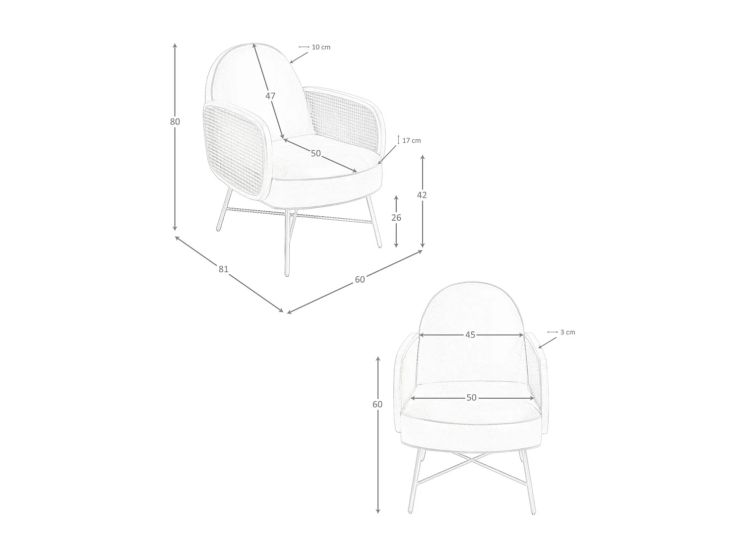 Sessel aus braunem Leder 5162 ANGEL CERDA