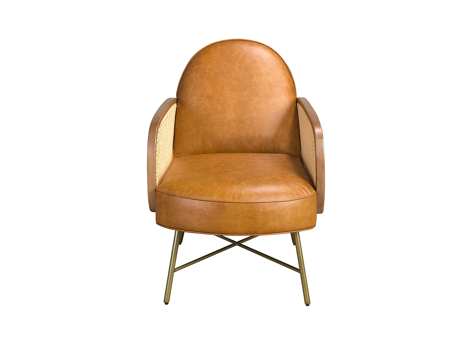 Sessel aus braunem Leder 5162 ANGEL CERDA