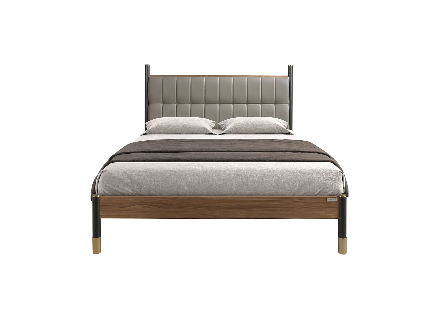 Lit en simili-cuir gris foncé 7169 ANGEL CERDA