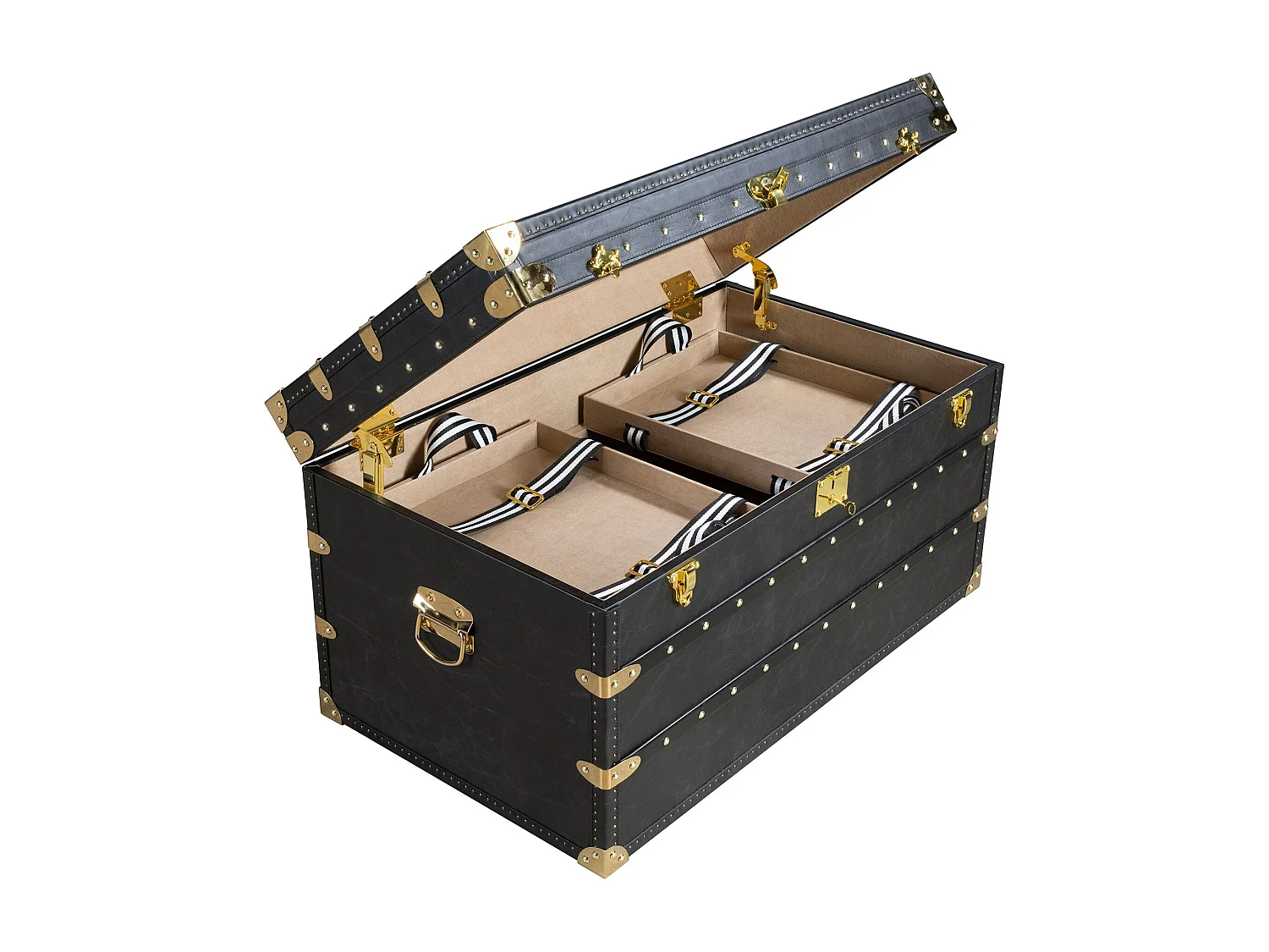 Coffre en cuir noir 5159 ANGEL CERDA