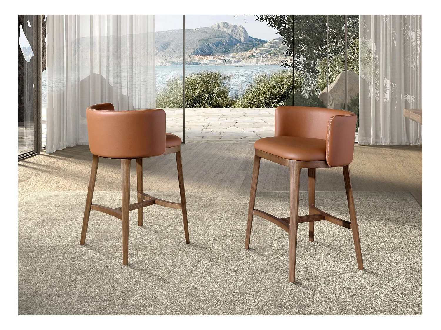 Krukje van bruin kunstleer 4158 ANGEL CERDA