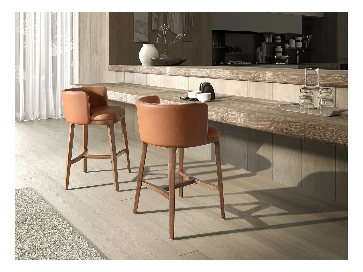 Krukje van bruin kunstleer 4158 ANGEL CERDA