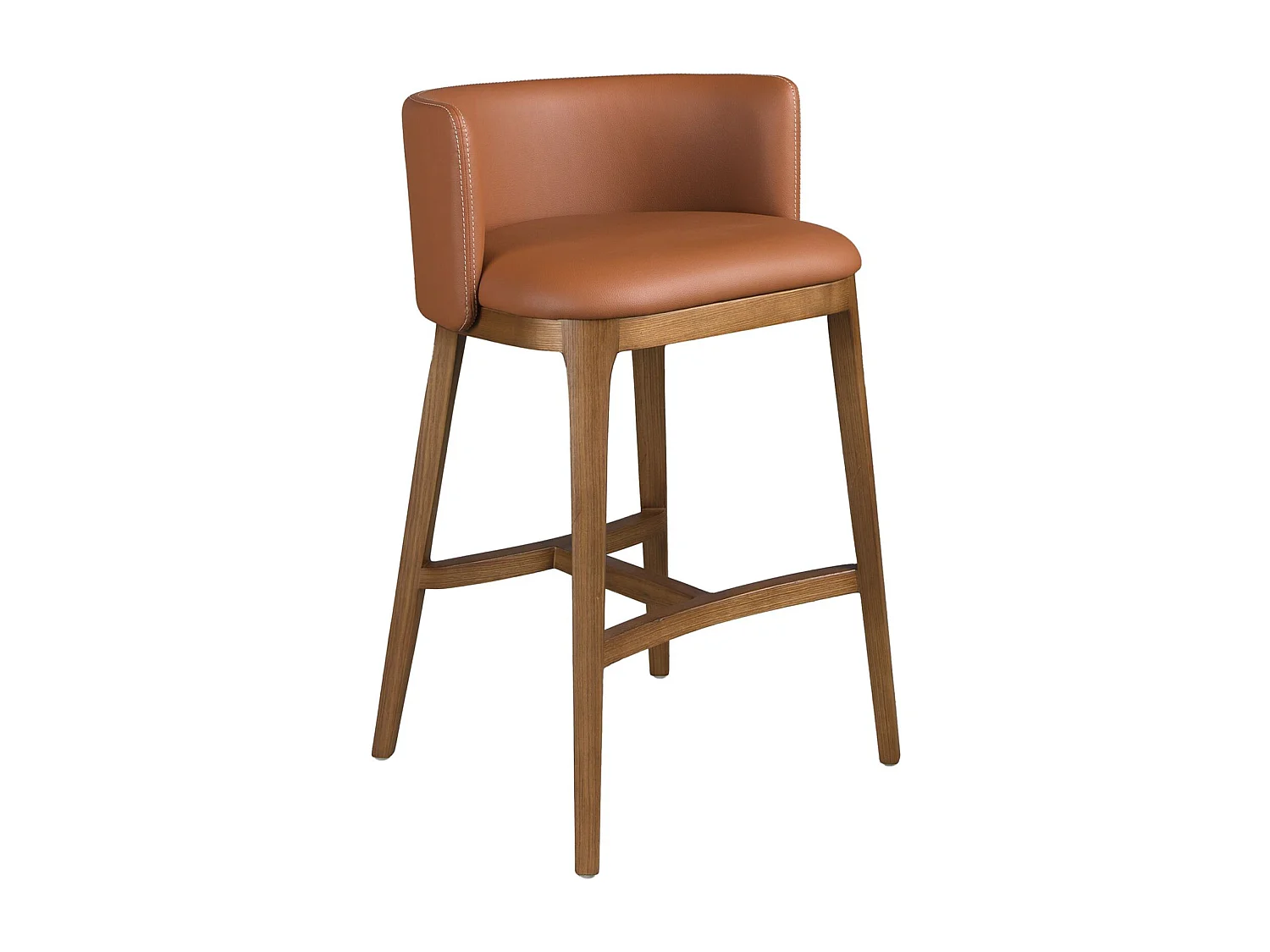 Tabouret en simili cuir marron 4158 ANGEL CERDA