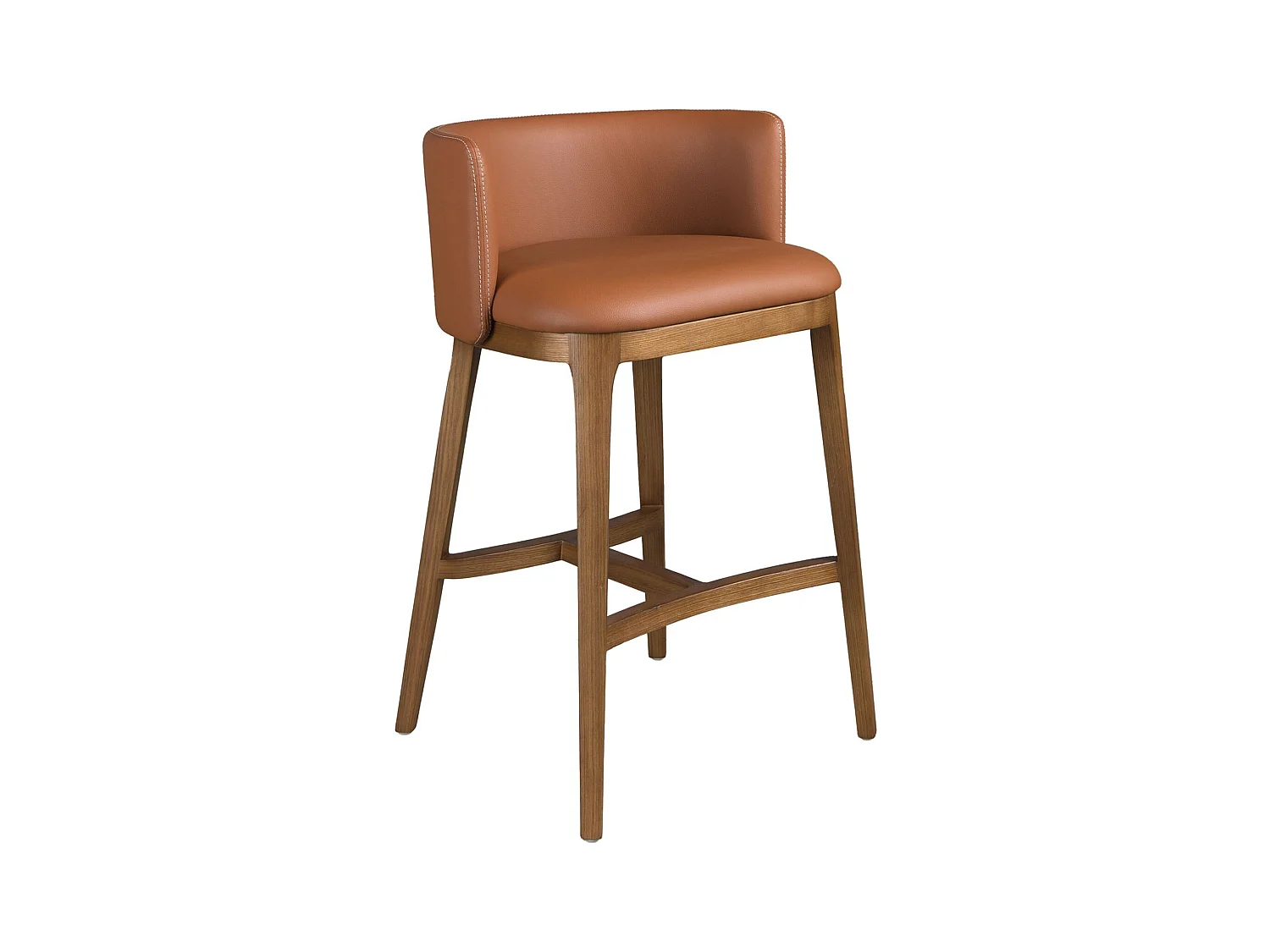 Tabouret en simili cuir marron 4158 ANGEL CERDA