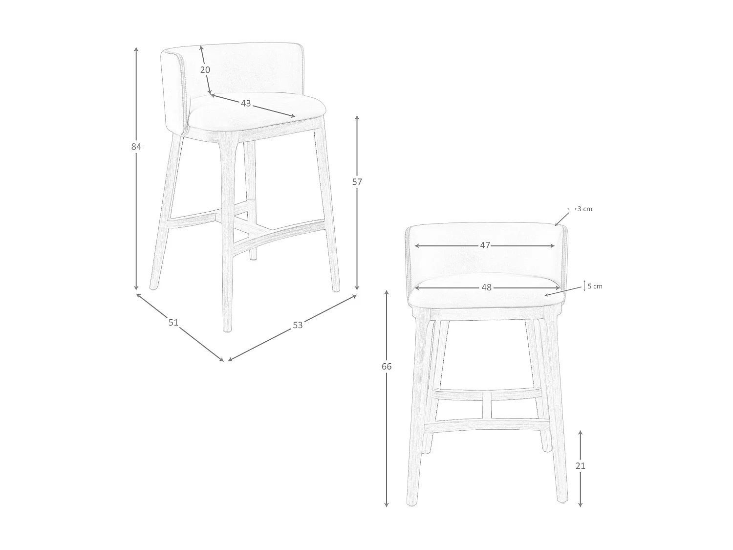 Tabouret en simili cuir marron 4158 ANGEL CERDA