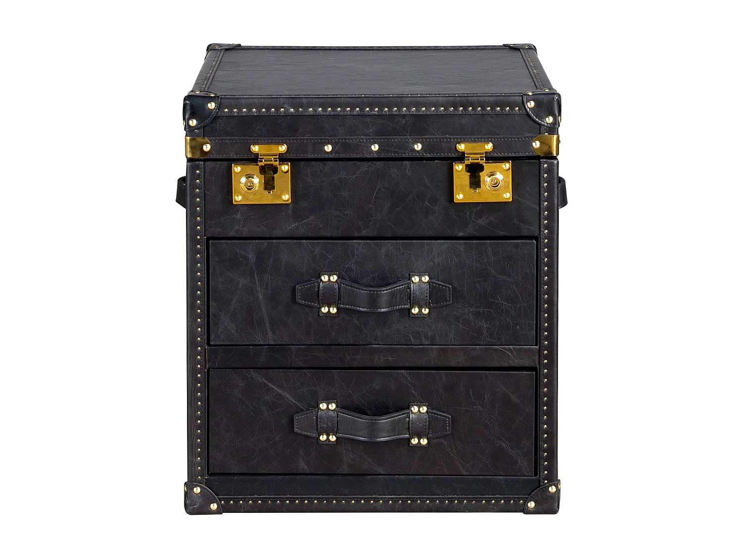 Coffre en cuir noir 7184 ANGEL CERDA